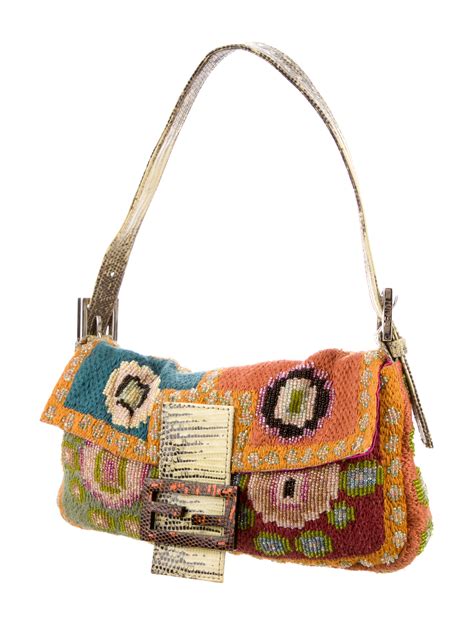 vintage fendi baguette beaded|fendi baguette bag second hand.